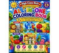 High Class Rich Coloring Book: Fun and Easy Animal Coloring Pages for Toddlers and Preschoolers | Cute Zoo, Farm, Jungle and Ocean Animals for Creative Learning and Screen-Free Fun