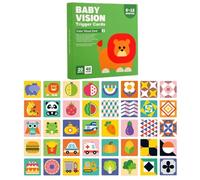 High Contrast Cards - Black and White Flash Cards, Clear Printing Odorless | Sensory Learning System, Durable Early Education Brain Development Accessory for