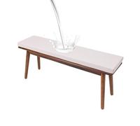 High Density Bench Cushions 48x12x2 Inches Waterproof Patio Furniture Cushion Non-Slip Seat Pad with Removable Cover for Garden Swing Sofa Settee(23 Beige,45x16x2in)