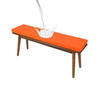 High Density Bench Cushions 48x12x2 Inches Waterproof Patio Furniture Cushion Non-Slip Seat Pad with Removable Cover for Garden Swing Sofa Settee(52 Orange,30x16x2in)