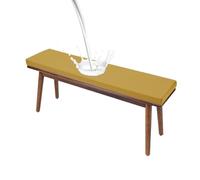 High Density Bench Cushions 48x12x2 Inches Waterproof Patio Furniture Cushion Non-Slip Seat Pad with Removable Cover for Garden Swing Sofa Settee(123 Gold,60x18x2in)