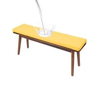 High Density Bench Cushions 48x12x2 Inches Waterproof Patio Furniture Cushion Non-Slip Seat Pad with Removable Cover for Garden Swing Sofa Settee(50 Yellow,32x14x2in)