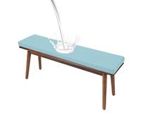 High Density Bench Cushions 48x12x2 Inches Waterproof Patio Furniture Cushion Non-Slip Seat Pad with Removable Cover for Garden Swing Sofa Settee(42 Blue,32x18x2in)