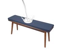 High Density Bench Cushions 48x12x2 Inches Waterproof Patio Furniture Cushion Non-Slip Seat Pad with Removable Cover for Garden Swing Sofa Settee(16 Blue,45x16x2in)