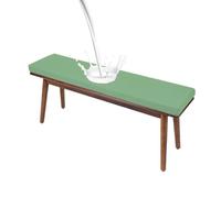 High Density Bench Cushions 48x12x2 Inches Waterproof Patio Furniture Cushion Non-Slip Seat Pad with Removable Cover for Garden Swing Sofa Settee(40 Green,36x14x2in)