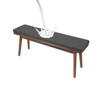 High Density Bench Cushions 48x12x2 Inches Waterproof Patio Furniture Cushion Non-Slip Seat Pad with Removable Cover for Garden Swing Sofa Settee(32 Gray,36x16x2inc)