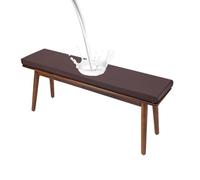 High Density Bench Cushions 48x12x2 Inches Waterproof Patio Furniture Cushion Non-Slip Seat Pad with Removable Cover for Garden Swing Sofa Settee(61 Coffee,60x16x2in)