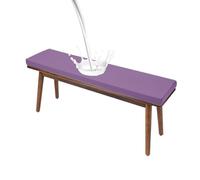 High Density Bench Cushions 48x12x2 Inches Waterproof Patio Furniture Cushion Non-Slip Seat Pad with Removable Cover for Garden Swing Sofa Settee(125 Purple,36x14x2in)