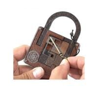 High Difficulty Level Iq Einstein Lock Puzzle Classic Wooden Brainteaser Puzzles Game for Adults