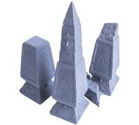 High Elves - Piedras de ruta antiguas perfectas para la era de Sigmar, Calabozos y Dragones, Warhammer (juego de 3)