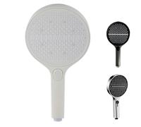 High-End Pressurized Large Panel Shower Head Set,High-Pressure Handheld Shower Head with 4 Spray Modes,Tool-Free Installation Self-Cleaning Silicone Nozzles (white)