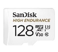 SanDisk High Endurance MicroSDHC 128GB Clase 10 U3 V30 UHS-I + Adaptador SD