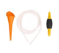 High Flow Siphon Pump | Manual Fuel Transfer Pump for Gas/Fuel/Oil | Leak Proof Portable Hand Pump with Funnel & Hose