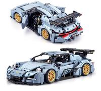 HIGH GODO Juego de bloques de construcción de coche de técnica, 1465 piezas, 1:14, modelo de superdeportivo, bloques de construcción, regalos para jóvenes a partir de 12 años o adultos