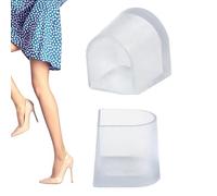 High Heel Protectors - Consejos de repuesto para zapatos | Protección antideslizante para talón, tope de talón para hierba, 2 x pequeños suministros de reparación de zapatos, tope transparente para