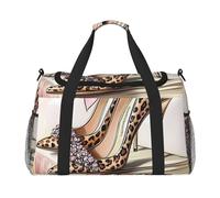 High Heels On Books - Bolsa de viaje compacta resistente al agua para deportes, gimnasio y fin de semana para hombres y mujeres