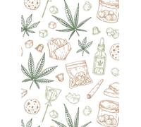 High Key Vibes Blank Journal Marijuana Elements Notebook Cannabis Weed Lover for Adults, Men & Women: Weed Log, Strain Tracker, or Weed Diary