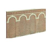 High Level Arched Retaining Walls x 2 (Red Brick). Buildings.