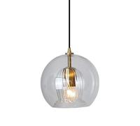 High Light Transmission Glass Chandelier Lamp, E27 Screw Pendant Light Fixture, Nordic Minimalist Style, Perfect for Restaurants, and Study Ceilings.