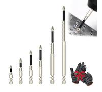 High Magnetic Screwdriver Drill Bit Set, Anti Slip Anti-Shock Impact Driver Bit Set for Home DIY Profession, Quick-Change (6Sets)