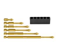 High Magnetic Screwdriver Drill Bit Set, S2 Steel Anti-Slip Electric Bit Kit 6 Applications, Multi-Functional Bits Woodworking, Automotive, Plumbing, Electrical, Metalworking Tasks