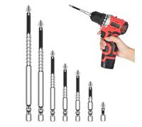 High Magnetic Screwdriver Drill Bit Set, Strong Screwdriver, Heavy Duty Anti Slip Bits, Long Lasting Tool Kit for Technical Engineers Repair Lovers Home Work Use
