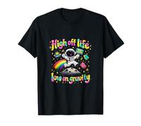 High Off Life Low On Gravity Lindo OVNI Pun Design Camiseta