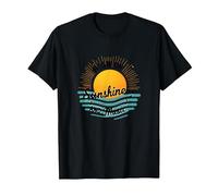 High on Sunshine and Music Summer Vibes Print Camiseta, Hombre, Negro, 5XL