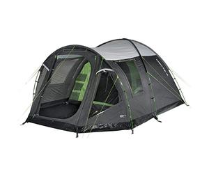 High Peak Santiago 5.0 Dome Tent Camping Tent with Living Storage Space, Family Tent for 5 People, Sewn-in Tent Floor, 4000 mm Waterproof, Transparent Film Window with Curtains