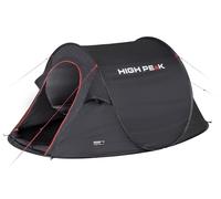 High Peak Tienda de campaña desplegable Vision 2 para 2 Personas, Tienda de campaña para Festivales de Apertura rápida, 2000 mm, Impermeable, Sistema de ventilación, protección contra Mosquitos