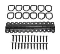 High - Performance Tie Down D Rings | 12Pcs Flush Mount Lashing Rings for Trailers/Trucks/Boats | Forged Steel Anchor Points with Mounting Hardware