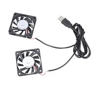 High Performances Double DC5V 0.2A Cooling Fan For Electronics 60x60x10mm USB Powered Quiet Operations PC Double Fan Solution For Networking Equipment