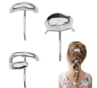 High Ponytail Cuff, Hair Accessories for Women, barritas Hair Clips, Decorative Hair Clip, Metal Ponytail Cuff, Decorative Hair Barrettes, Ponytail Clip Set, Strong Hold Barrette, Stylish Hair Cuffs