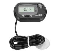 High Precision Fish Tank Digital Thermometer Water Temperature Gauge for Aquarium Pool Reptile Terrarium Aquarium Test Kit Practical Fish Tank Accessories (Negra)