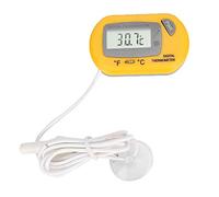 High Precision Fish Tank Digital Thermometer Water Temperature Gauge for Aquarium Pool Reptile Terrarium Aquarium Test Kit Practical Fish Tank Accessories (Amarilla)