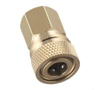 High Pres - Acoplador de desconexión de liberación rápida de 8 mm de cobre puro, adaptador hembra doble 1/8 para rosca NPT para aire y rifle