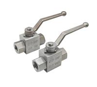 High Pressure 2-Way Ball Valve 304/316L Stainless Steel Female Thread 3/8" 3/4" Hydraulic Switch Water Valves(3/8",316L_POM-SEAL)