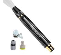 High-Pressure Car Wash Water guns With Adjustable Spray Nozzle - Heavy Duty Alloy Hose Attachment | Professional Household Cleaning Tool & High-Pressure Wàter Cannoñ | Includes 4 Quick Connectors