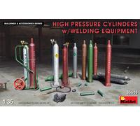 High Pressure Cilindros W/ Welding Equipment Diorama 1 :3 5 Plástico Modelo Kit