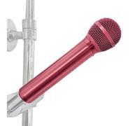High Pressure Handheld Shower Head Microphone Style, Retro Bathing Tool for Home Hotel Bathroom Music Fans Podcast Lovers Collectors Novelty Water-Saving Spray, 8.35x1.97 Inches