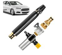 High Pressure Hose Nozzle - Adjustable Water Sprayer Set, Powerful Portable Booster WaterGun with Multiple Connectors for Car Washing, Garden Irrigation, Patio Cleaning, Lawn, Driveway and Outdoor Use