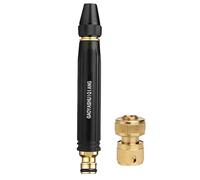 High Pressure Hose Nozzle, Home High-Pressure Car Wash Water Gun with Booster Nozzle, 3-Mode Adjustable Heavy Duty Sprayer for Car Washing, Garden Watering, Yard Cleaning (With Metal Quick Connect)