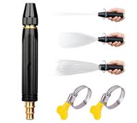 High Pressure Hose Nozzle, Pressure Washer Nozzles, High Pressure Hose Attachment, Heavy Duty Adjustable Twist Hose Nozzle for Car Washing and Watering Plants (1PCS-c)