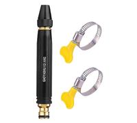High Pressure Hose Sprayer Nozzle with Handheld Grip, 3 Spray Patterns for Outdoor Cleaning Use on Lawn Floor House Patio or Pet Bathing, Lightweight Fit, ABS and Metal Build
