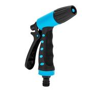High Pressure Nozzle - Black Solid Brass Frame, Adjustable Slip Resistant Handle, Heavy Duty Powerful Spraying Tool, Keep Outside Yard Grass Very Green | For Garden Backyard Patio Pet Showering