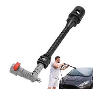 High Pressure Nozzle, Heavy Duty Washing Sprayer, Multifunctional Water Head, Adjustable Flow Control, Ideal para limpieza de coches, , mantenimiento al aire libre 26,08 pulgadas Black