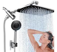 High Pressure Rain Shower Head, ajustable Handheld Showerhead, anti log Nozzles With Smart Adjustment Rod, 5 Mode Shower Head Filter For Hotel And Apartment Bathrooms