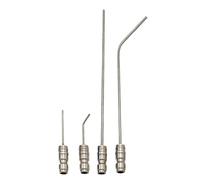 High Pressure Washer Nozzles - Silver, 4 Pieces Stain Removal Replacement, Extension Rod Nozzle Set, 1/4 Inch Quick Connect, 0 15 25 40 Degree Tips | Professionals, Garage Owners, Washing Machine, Air