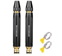 High Pressure Water Gun for Garden Hose, Home High Pressure Car Wash Water Gun with Adjustable Spray Nozzle, Powerful Hose Sprayer for Car Washing, Lawn & Garden Watering (2 PCS No Hoses)