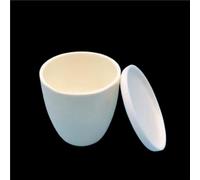 High Purity Corundum Crucible with Cover - 5/300/200ml Capacity, Durable Metal Refining Crucible for Laboratory and Industrial Use(30ml)